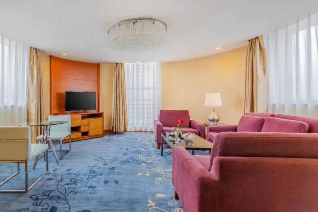 Linyi Blue Horizon Intenational Hotel Exterior foto
