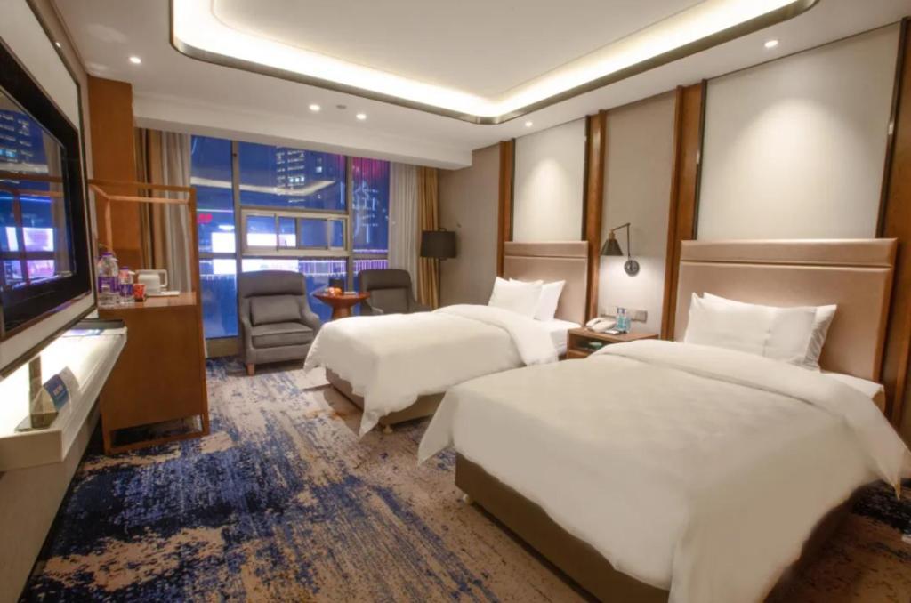 Linyi Blue Horizon Intenational Hotel Exterior foto